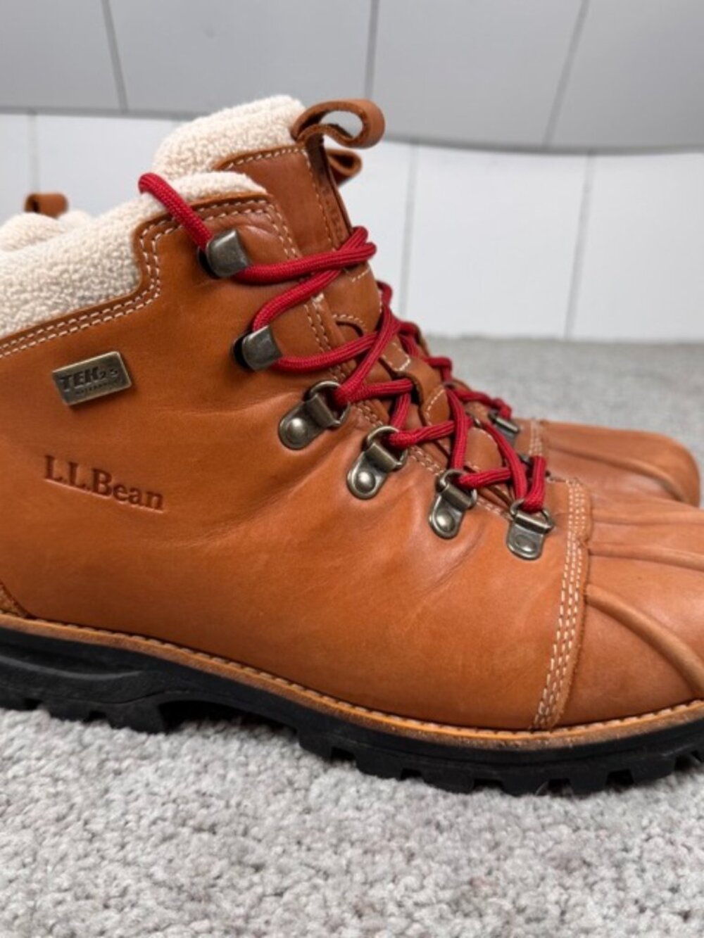 LL Bean Boots Womens 8.5 M TEK 2.5 Knife Edge Mount Katahdin Hiking Brown 296402